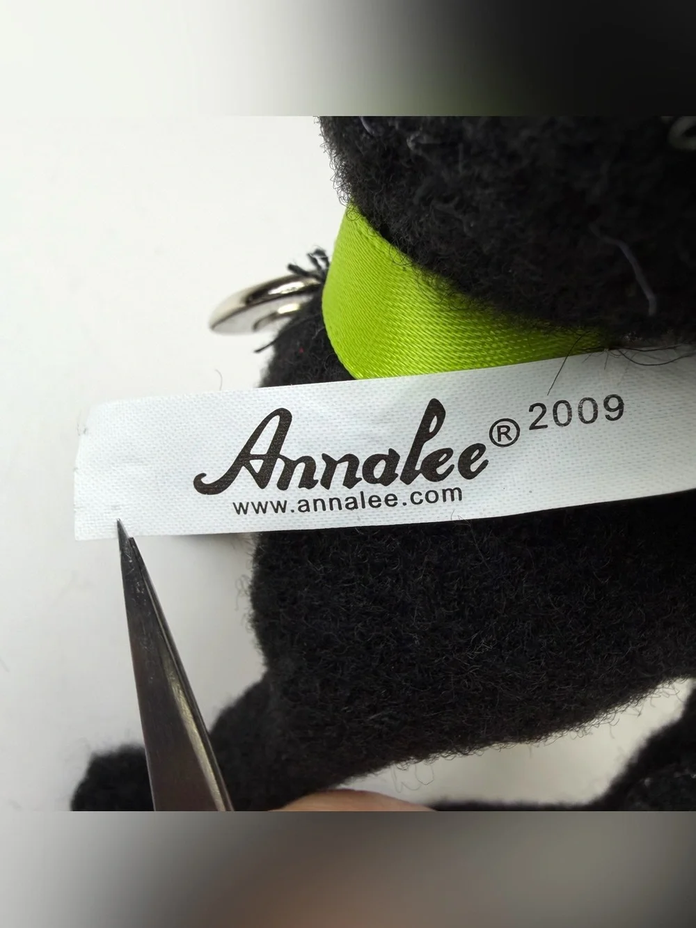 Annalee Black Cat Pair Halloween Decor Bendable Vintage Dolls